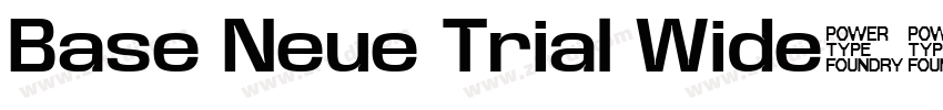 Base Neue Trial Wide字体转换